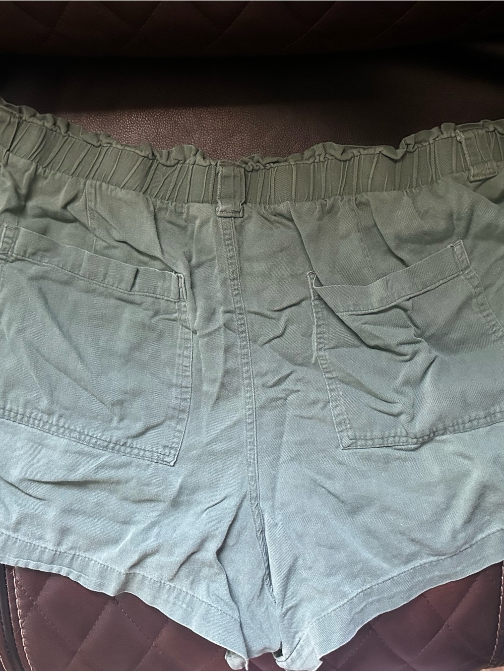 Terra & Sky Olive Green Pull-On Shorts